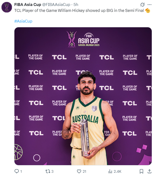 LIa, 澳大利亚完, 今年亚洲杯